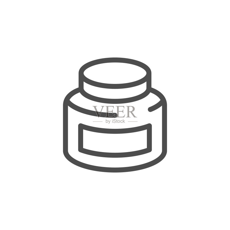 罐子线条图标图标素材