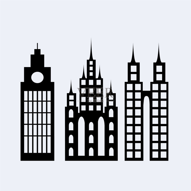 城市设计元素合集图标素材