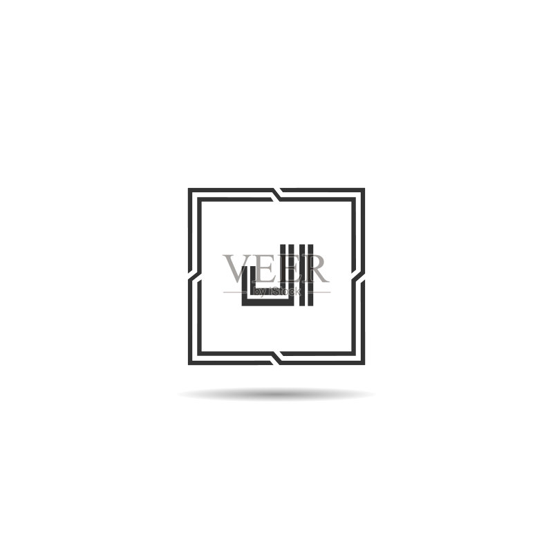 JL字母标志设计模板图标素材