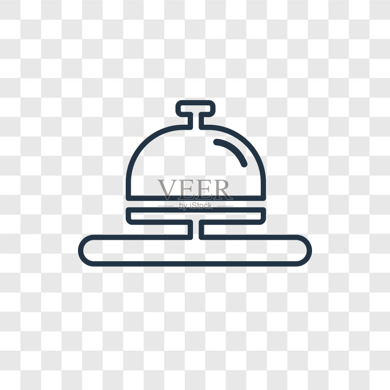 透明背景上的线性戒指概念图标图标素材