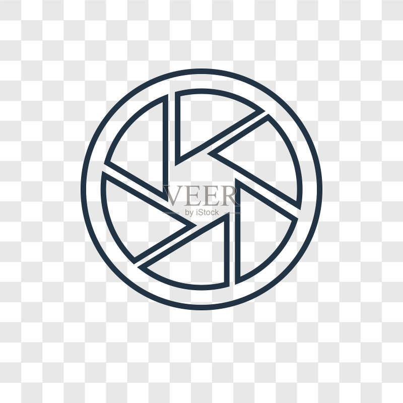 快门概念线性图标图标素材