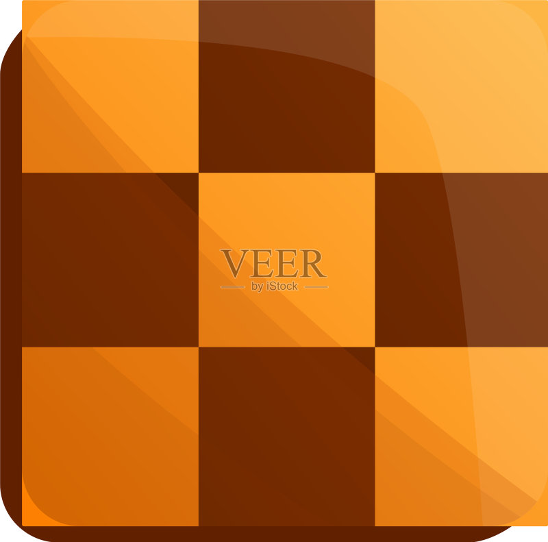 卡通风格象棋饼干图标图标素材