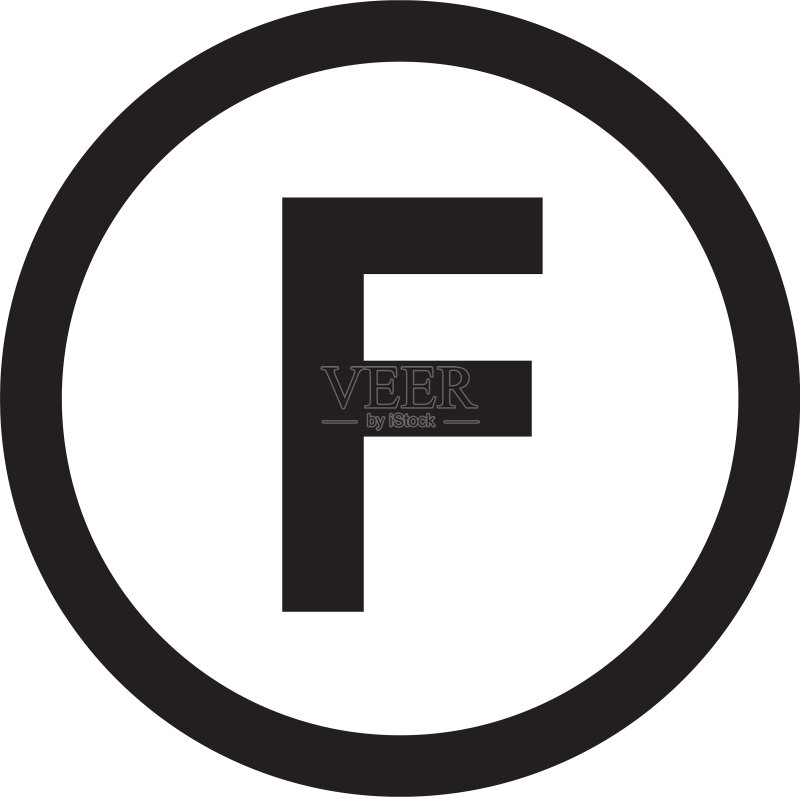 字母F图标设计基础字体图标素材