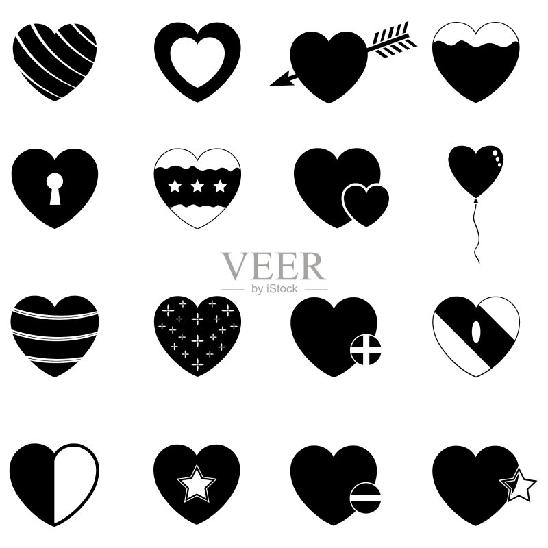 心脏图标合集图标素材