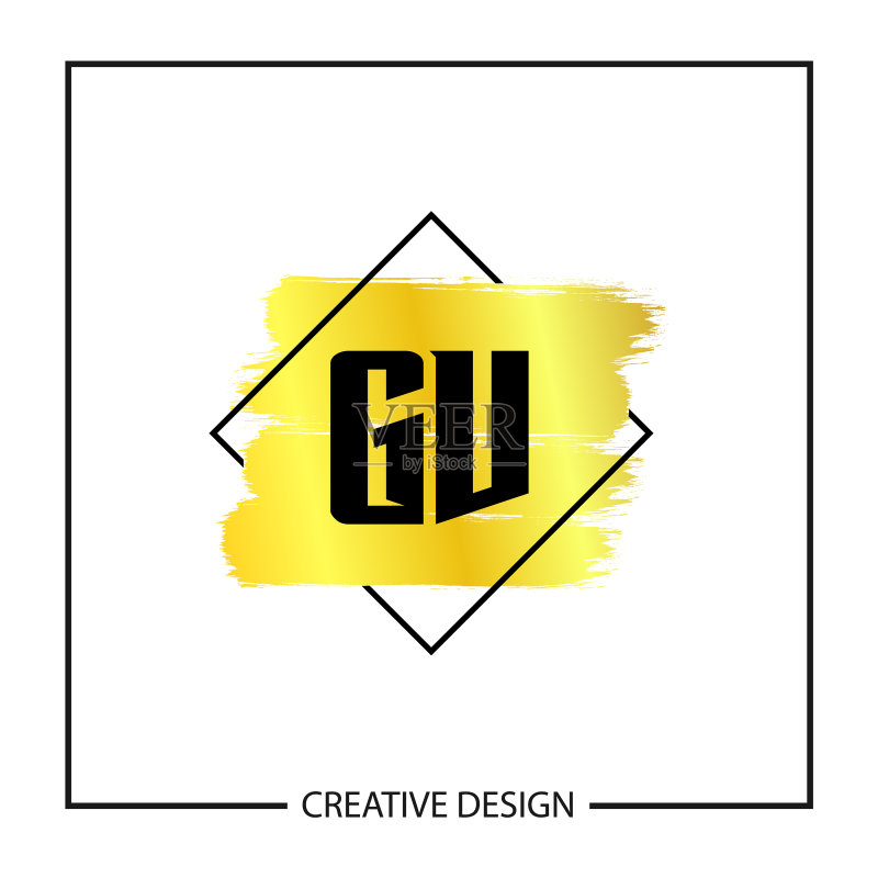 首字母GV logo设计模板图标素材