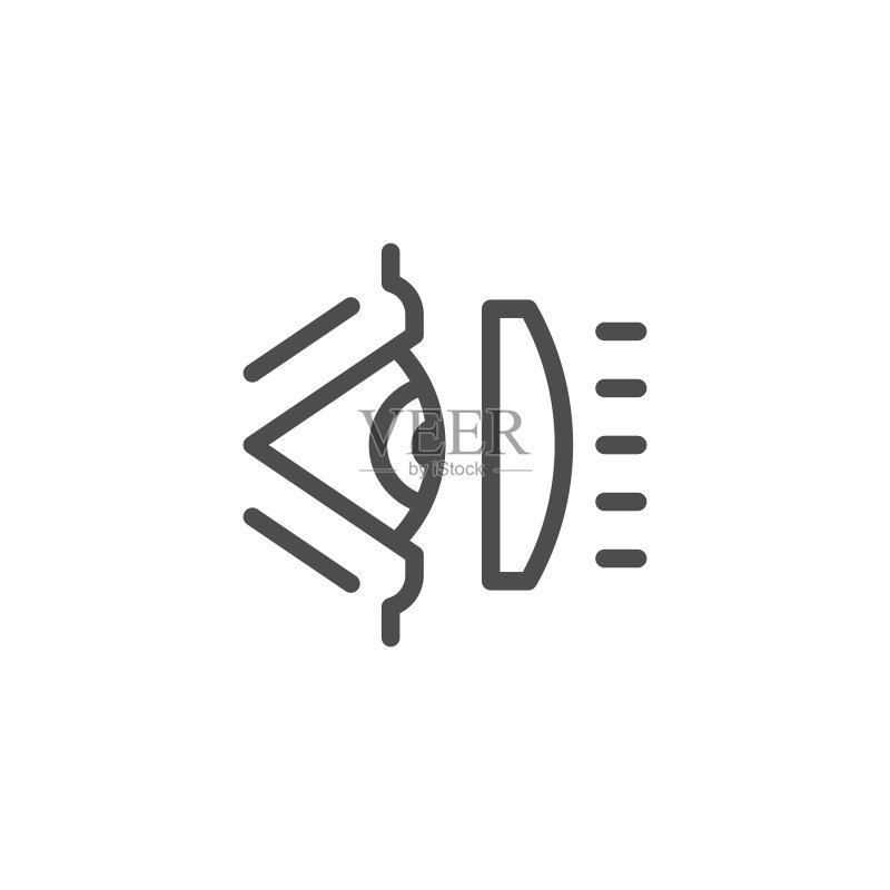 眼科示意线图标图标素材