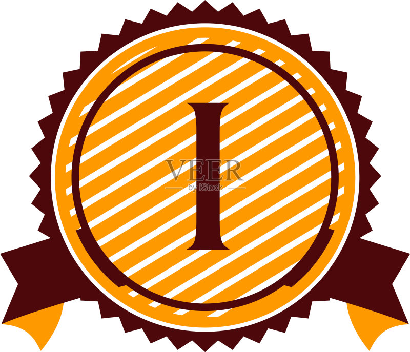 现代解决方案字母I图标素材