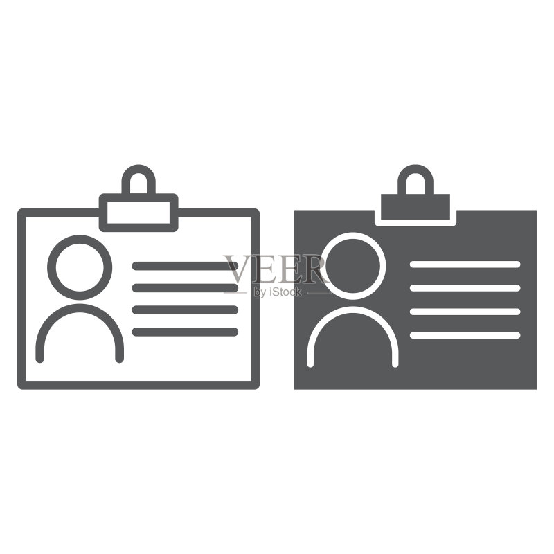 账户线性轮廓图标图标素材