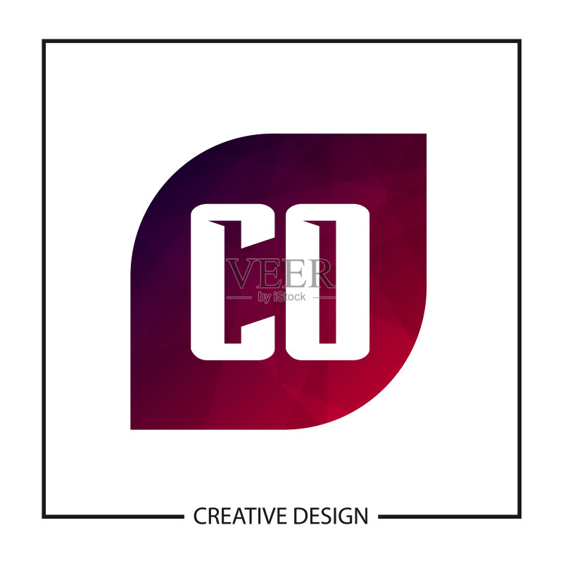 CO字母logo模板设计图标素材