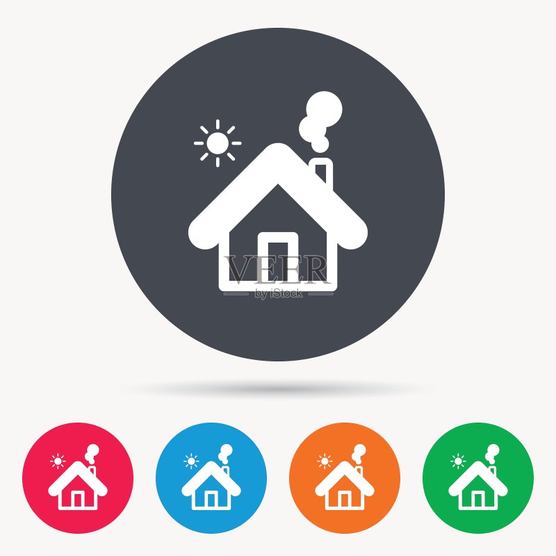 房屋建筑标志Home图标图标素材