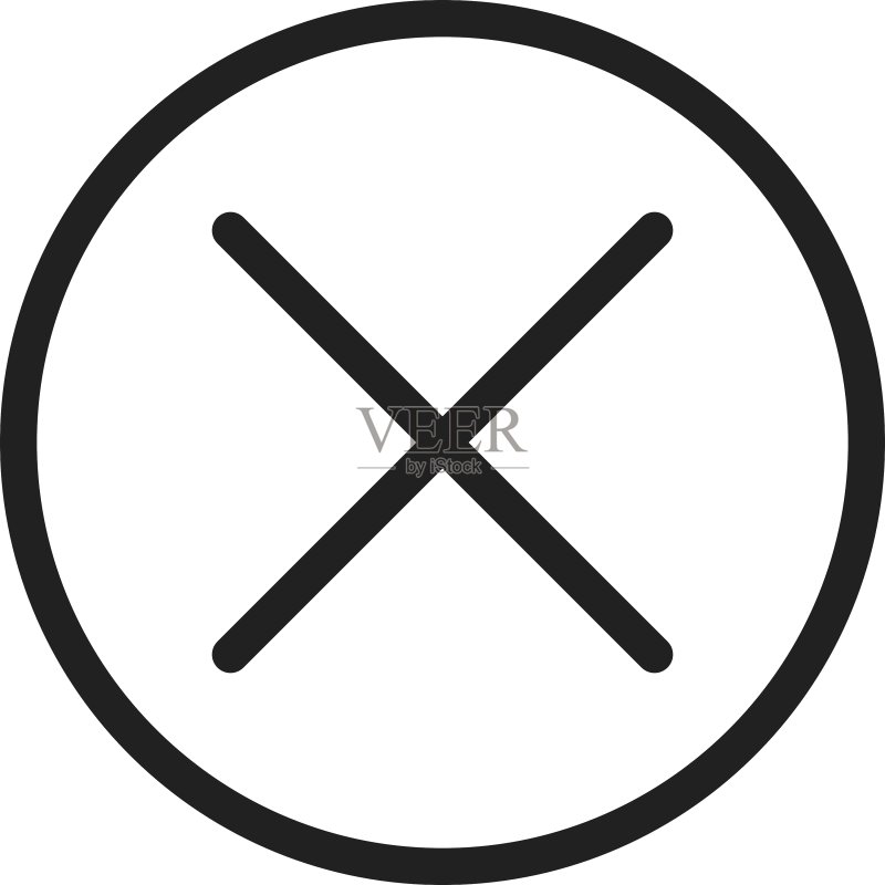 禁止通行图标素材
