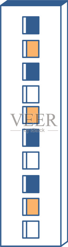 彩色公司建筑图标图标素材