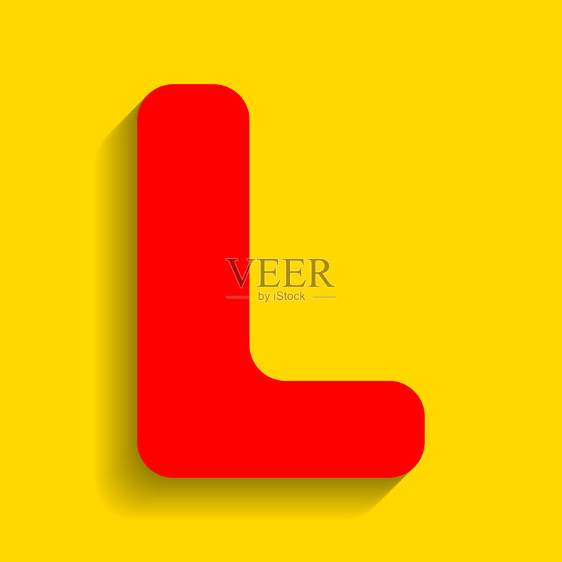 字母L标志设计模板元素红色图标素材