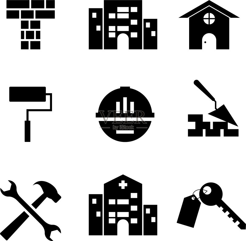 建筑图标合集图标素材