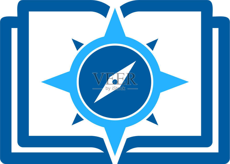 指南针书籍Logo图标设计图标素材