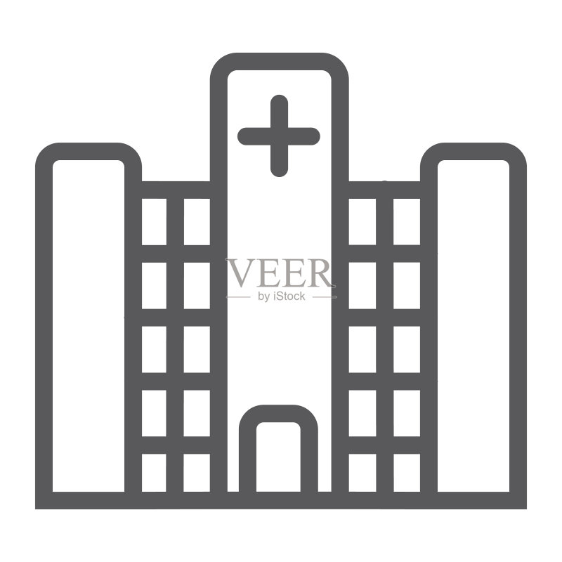 医院诊所线条图标图标素材