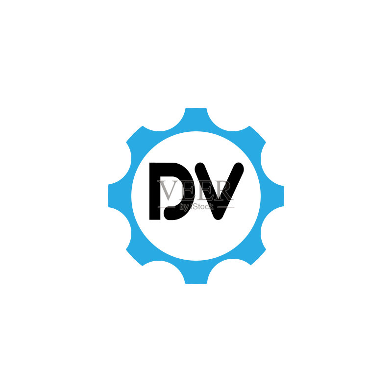 字母DV模板Logo设计图标素材