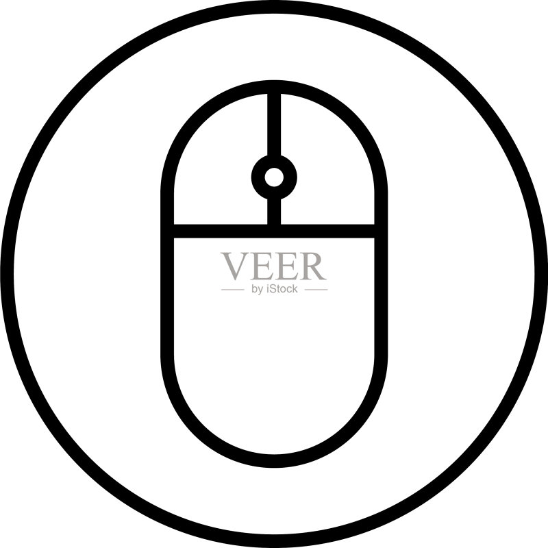 鼠标图标设计模板图标素材