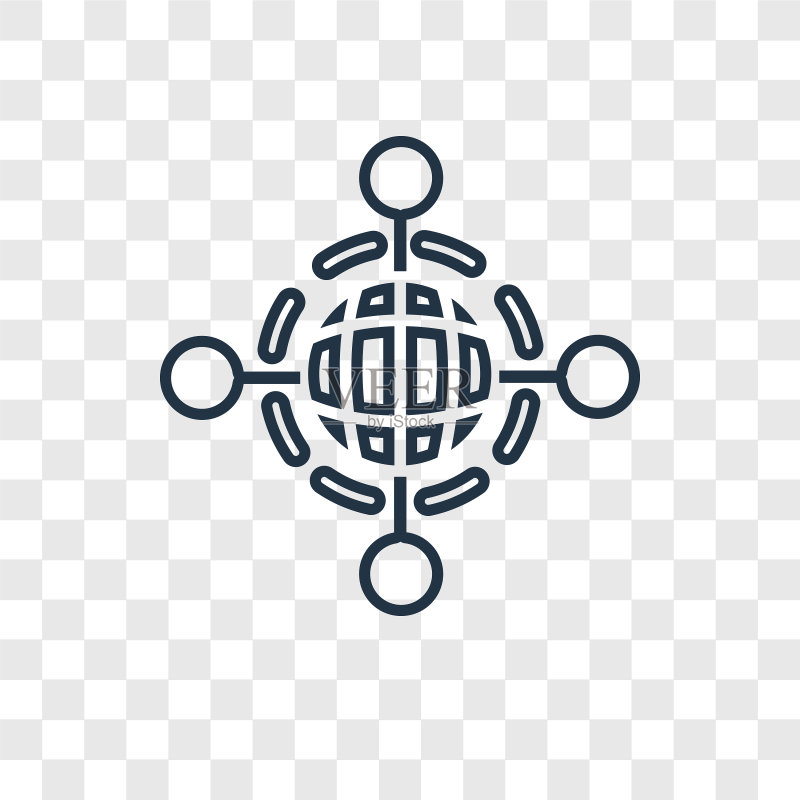 互联网概念线性隔离图标图标素材