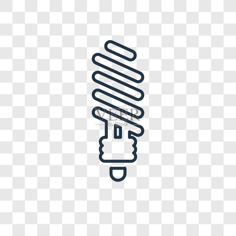 线性灯泡概念图标图标素材