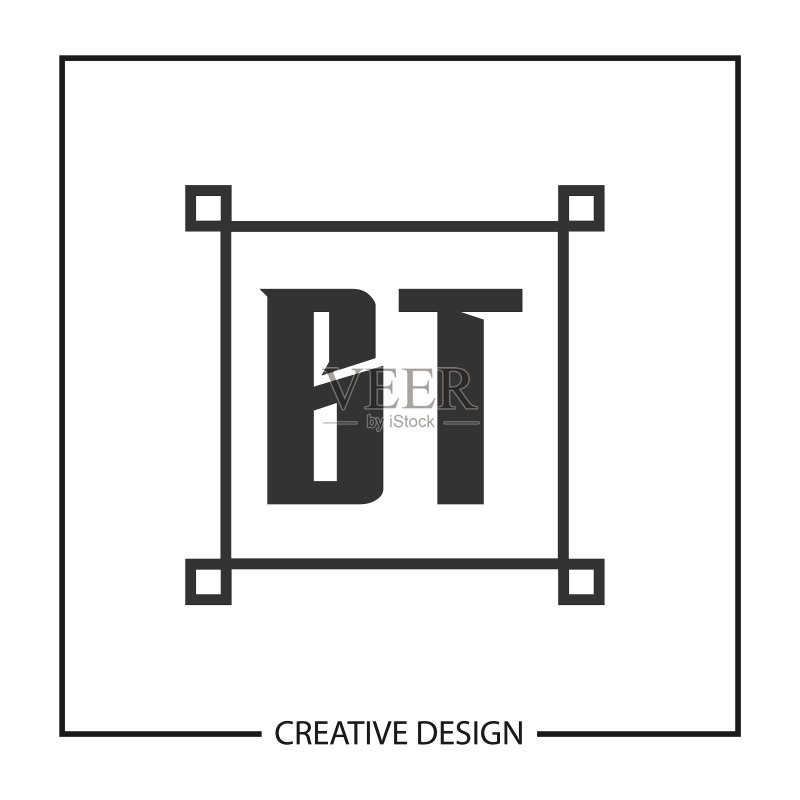字母BT logo设计模板图标素材
