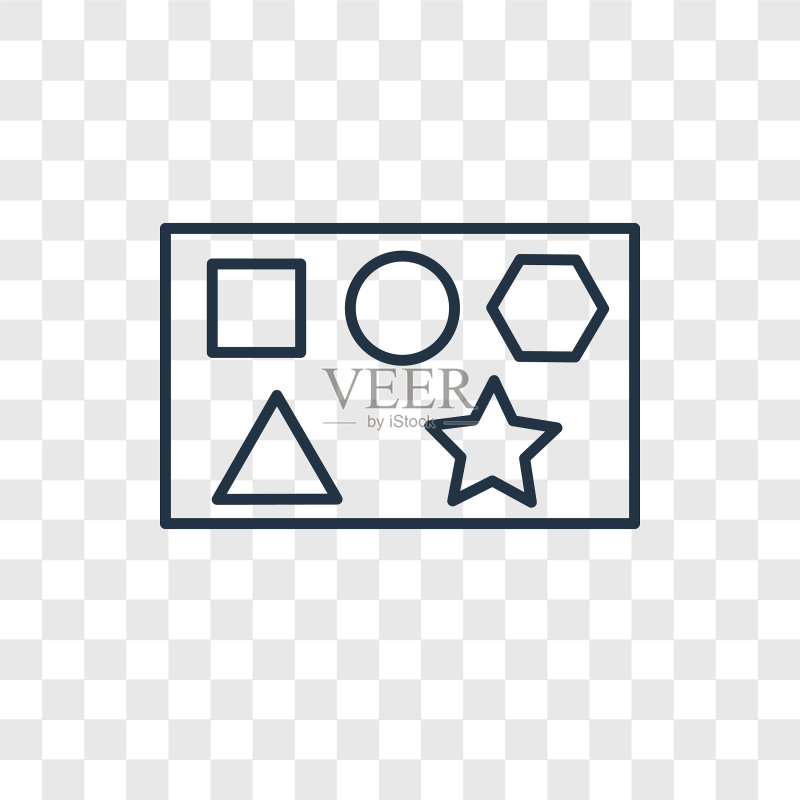 冰格概念线性图标图标素材