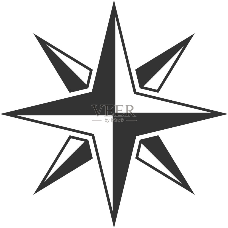 罗盘图标设计模板图标素材