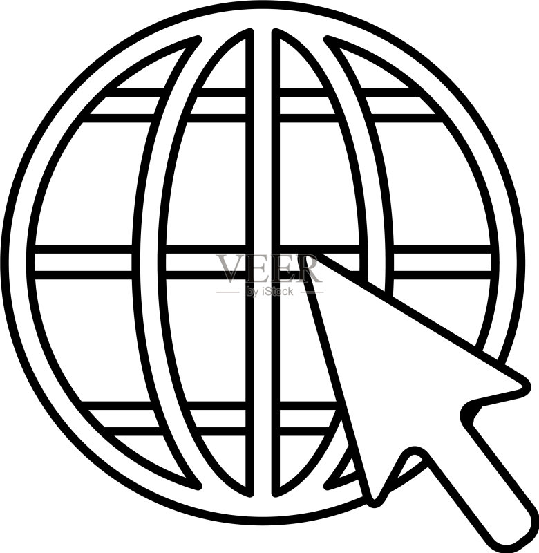 鼠标光标星球浏览器图标素材