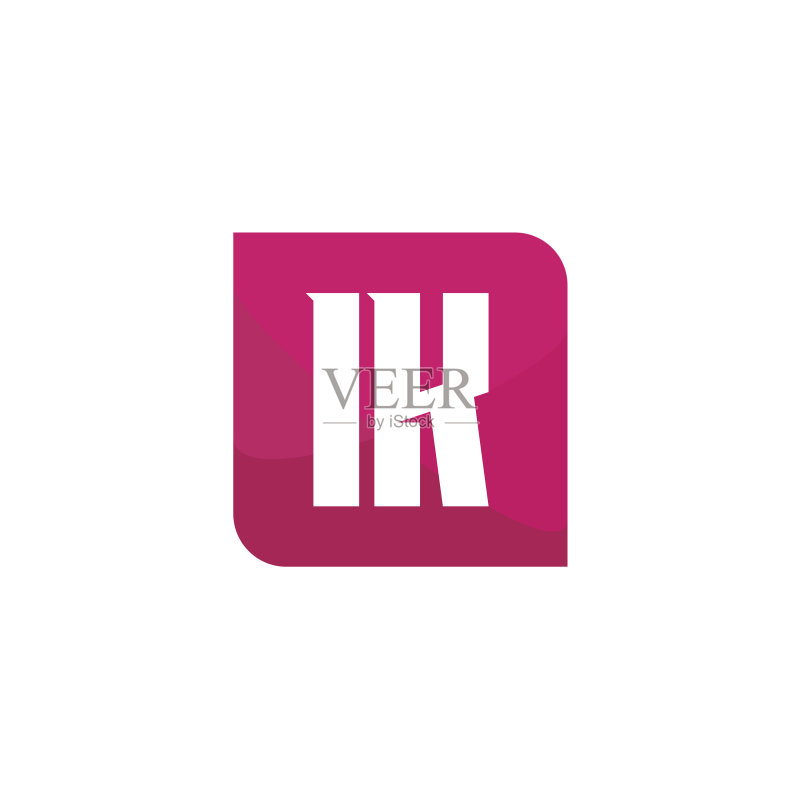 字母IK标志设计模板图标素材