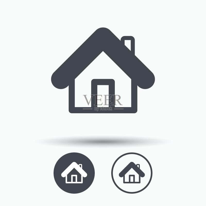 房屋建筑标志Home图标图标素材