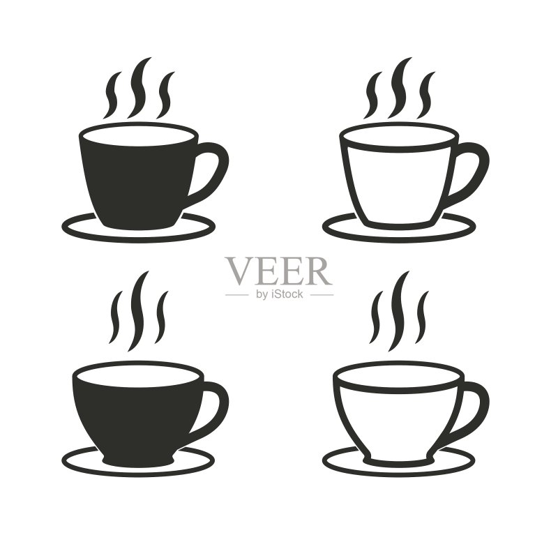 咖啡杯图标合集图标素材