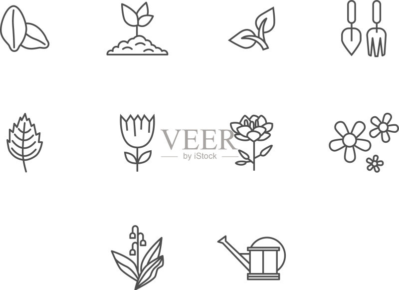 花园图标图标素材