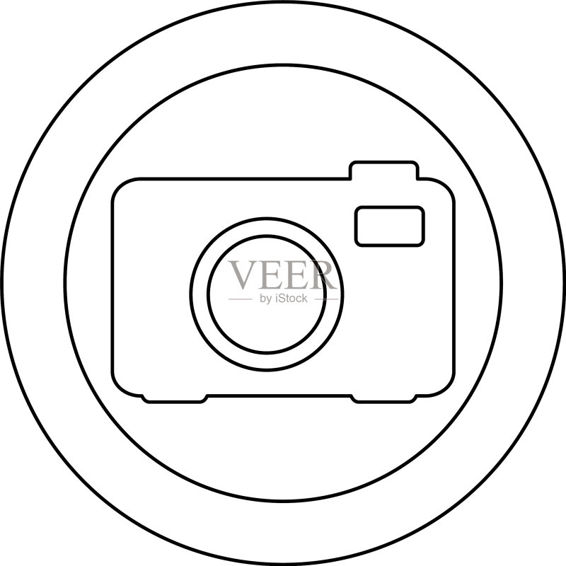 人物符号相机图标图标素材
