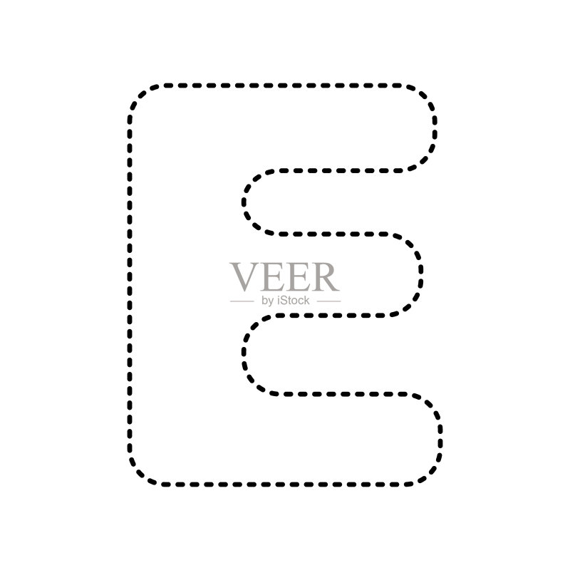 字母E符号设计模板元素图标素材