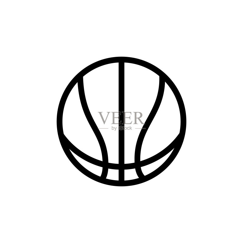 篮球图标矢量模板图标素材
