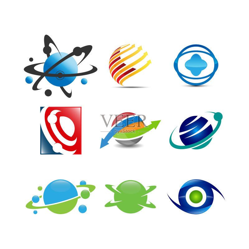 星球logo合集图标素材