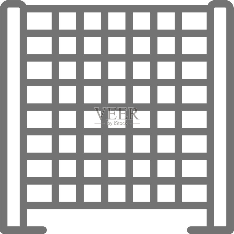 儿童游乐场的攀爬绳网图标素材