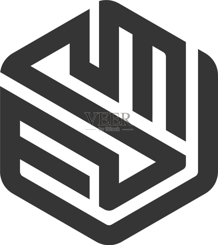 ES字母logo模板图标素材