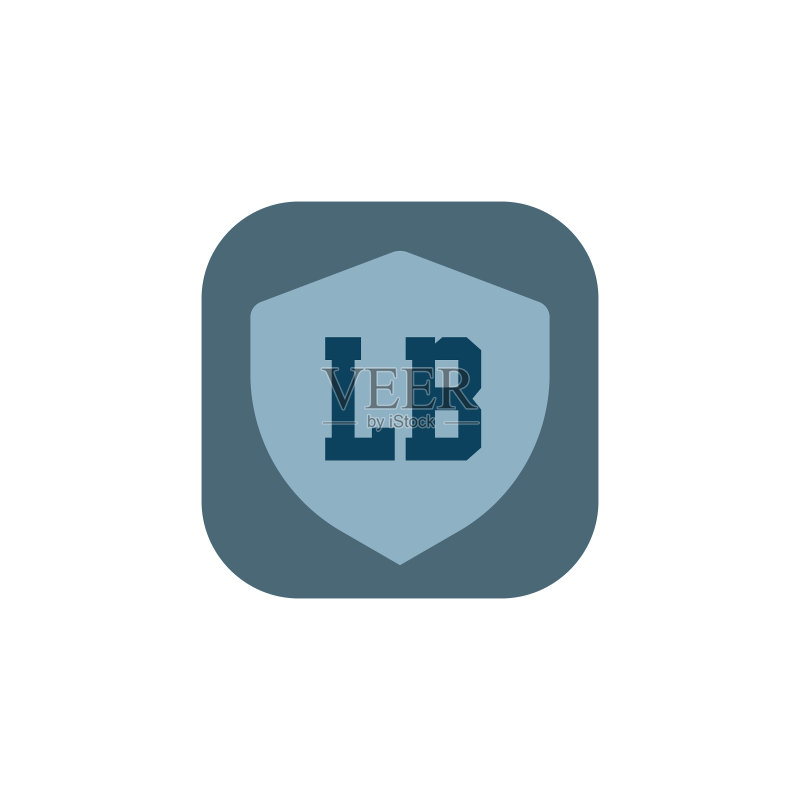 字母logo LB模板设计图标素材
