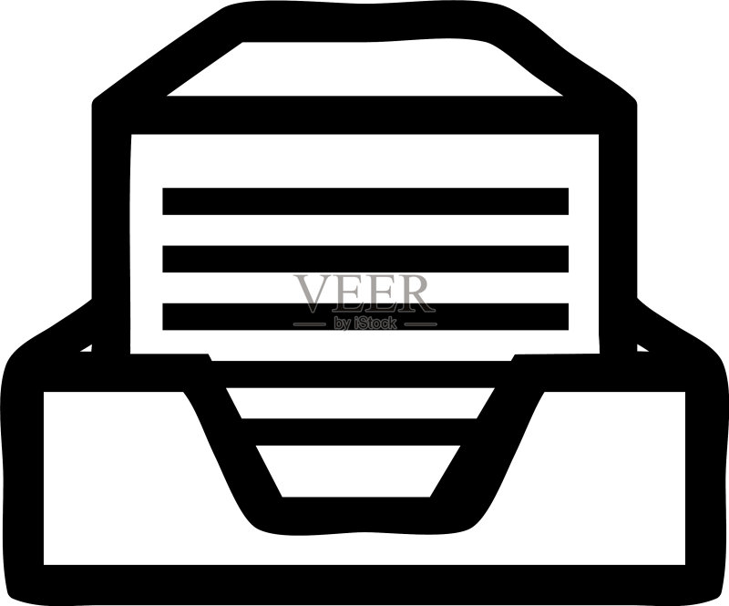 办公用纸堆叠图标图标素材