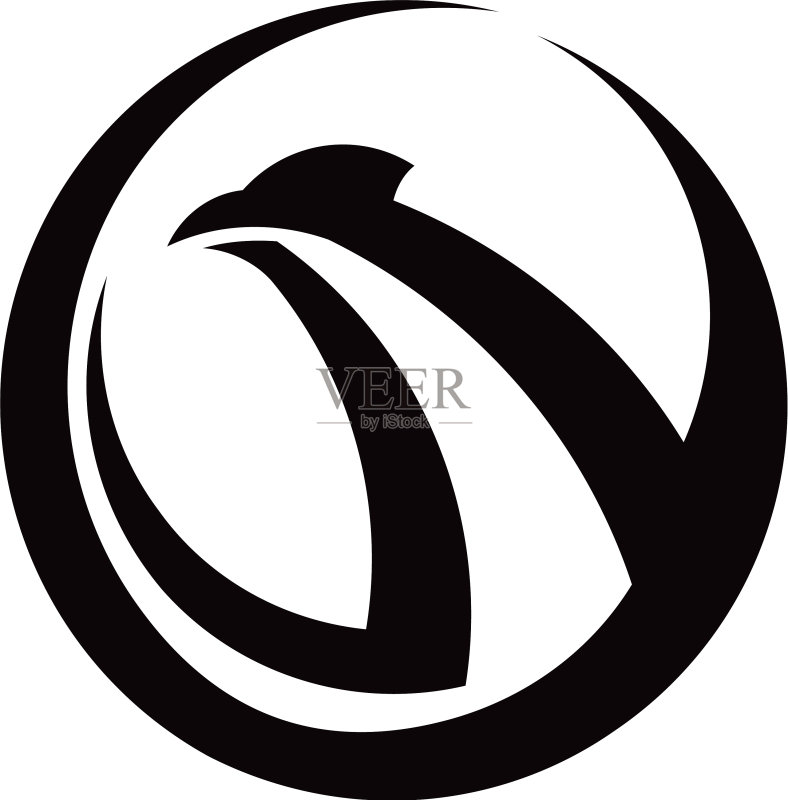 老鹰鸟标志图标素材