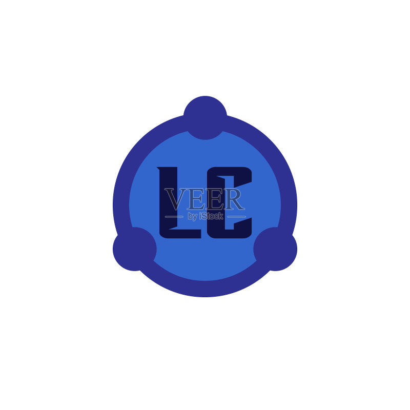 字母LC标志设计模板图标素材