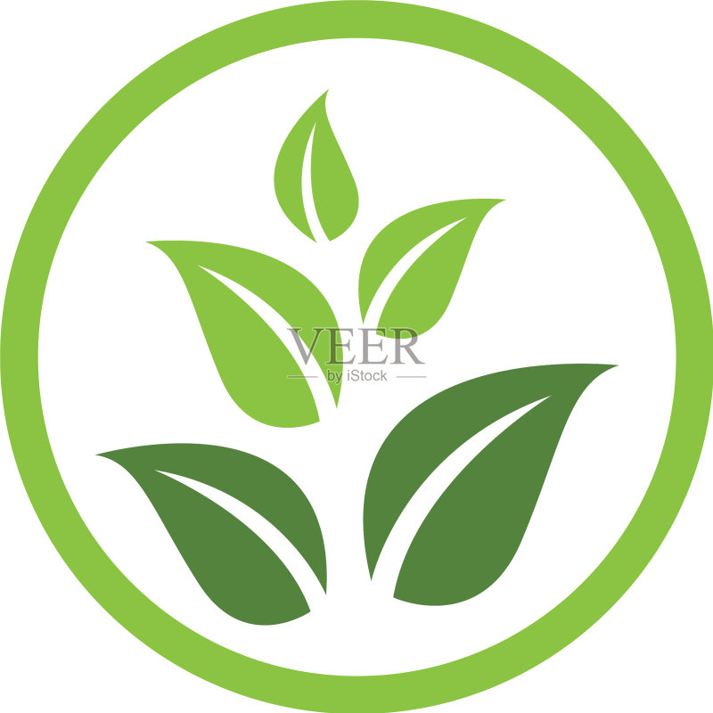 生态树叶Logo模板图标素材