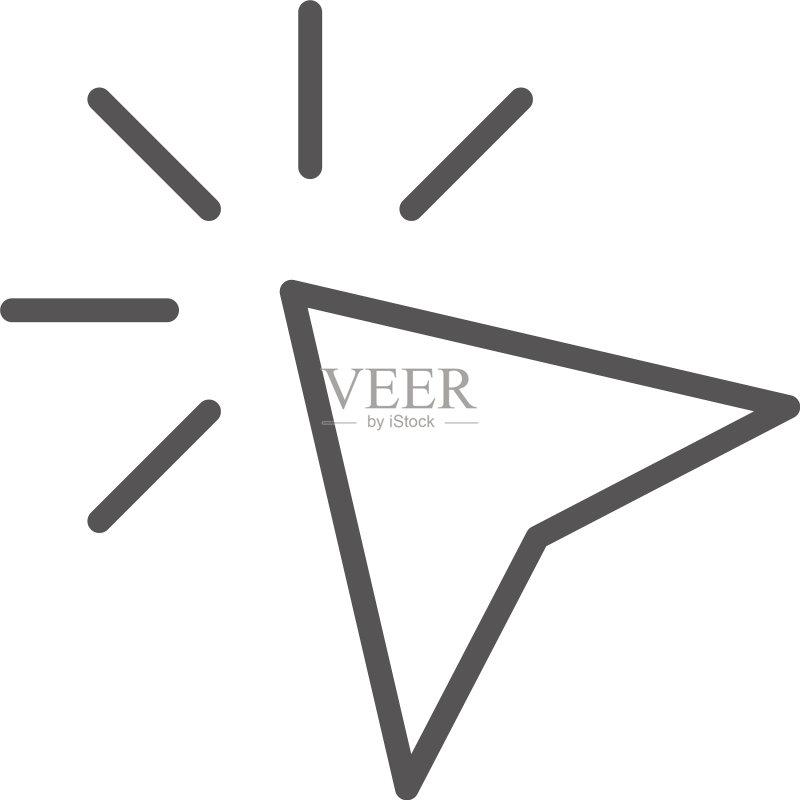 光标点击图标图形设计模板图标素材
