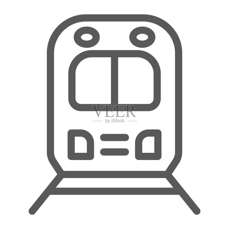 铁路公路旅行线路图标交通运输图标素材