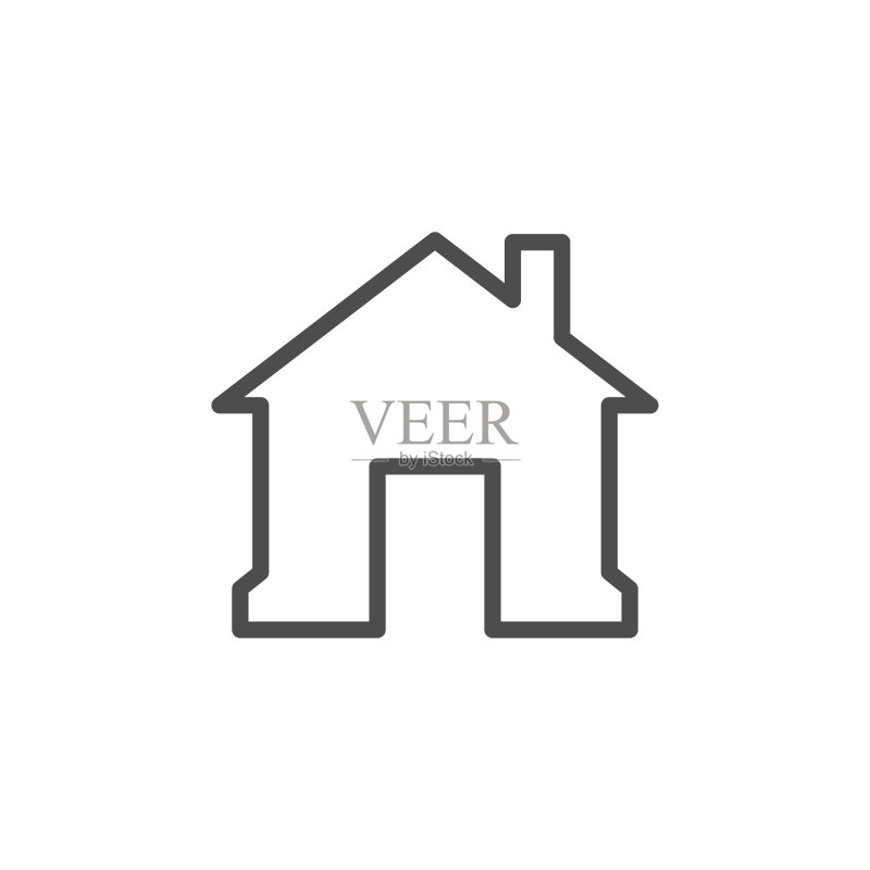 房屋线条图标图标素材