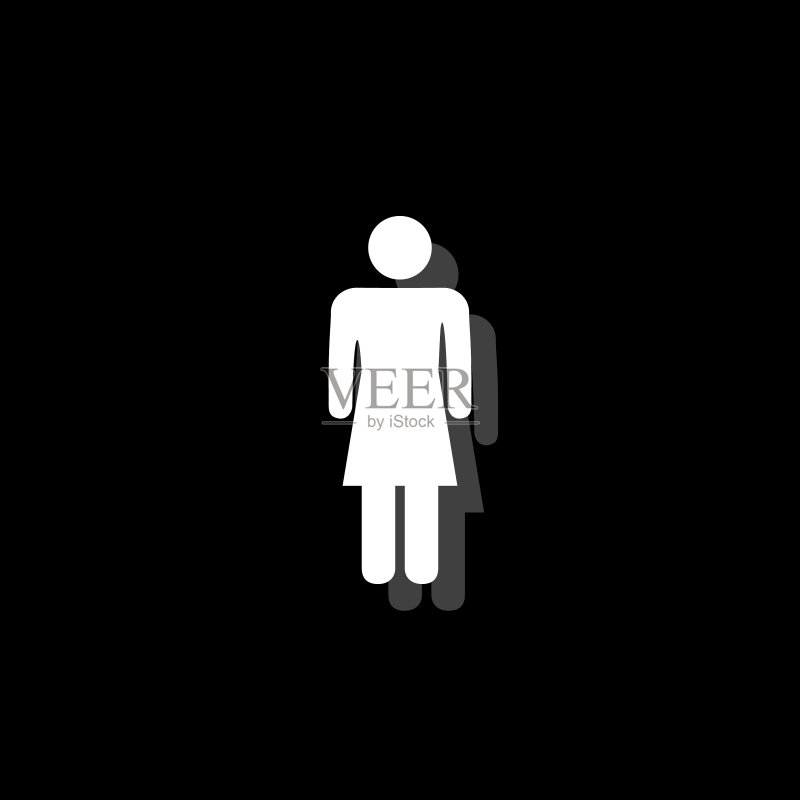 扁平女性图标图标素材