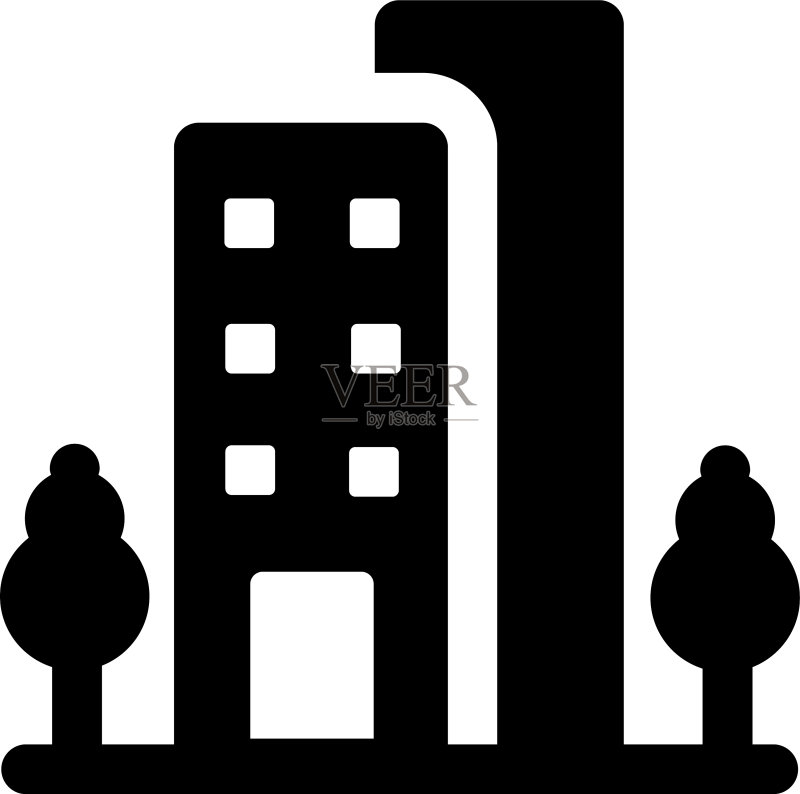 办公大楼图标素材