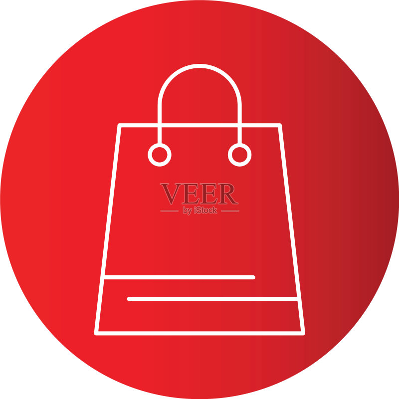 梯度线圆完美的图标或pigtogram图标素材