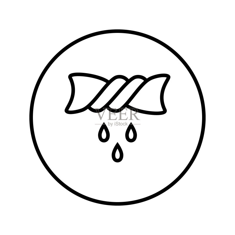 纺织图标可编辑细线图标素材